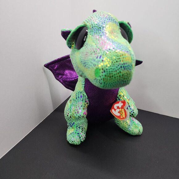 TY Cinder Dragon Beanie Boo Plush Collection 2017 Stuffed Animal Toy MINT - Picture 1 of 10